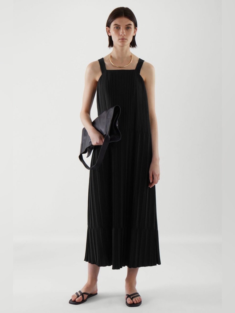 COS Pleated Maxi Dress - sz 8